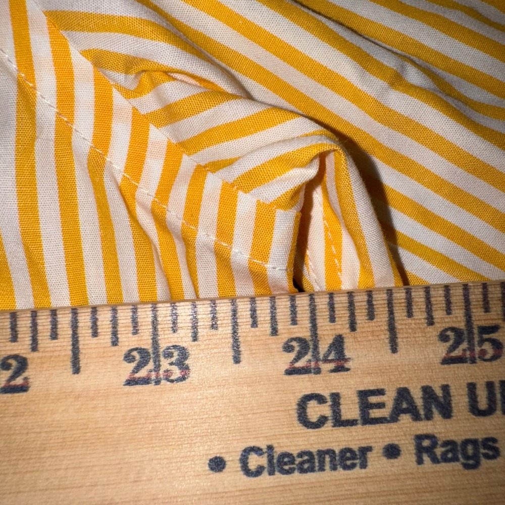 Mens Large Cutter & Buck Button Down Shirt Yellow New Southern Mississippi NWT - Picture 8 of 11